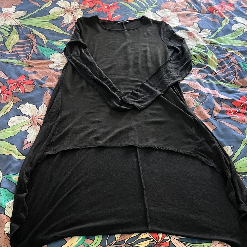 Zara Collection asymmetrical long/short tunic